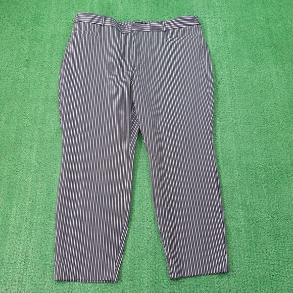 Banana Republic Pants Womens 18S Striped Modern Sloan Washable Stretch - Picture 1 of 10